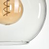 Koyoto Hängeleuchte Glas 30 cm Gold, Schwarz, 1-flammig
