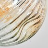 Ripoll Deckenleuchte Glas 15 cm Bernsteinfarben, Klar, 3-flammig