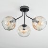 Ripoll Deckenleuchte Glas 15 cm Bernsteinfarben, Klar, 3-flammig