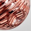 Ripoll Deckenleuchte Glas 15 cm Kupferfarben, 3-flammig