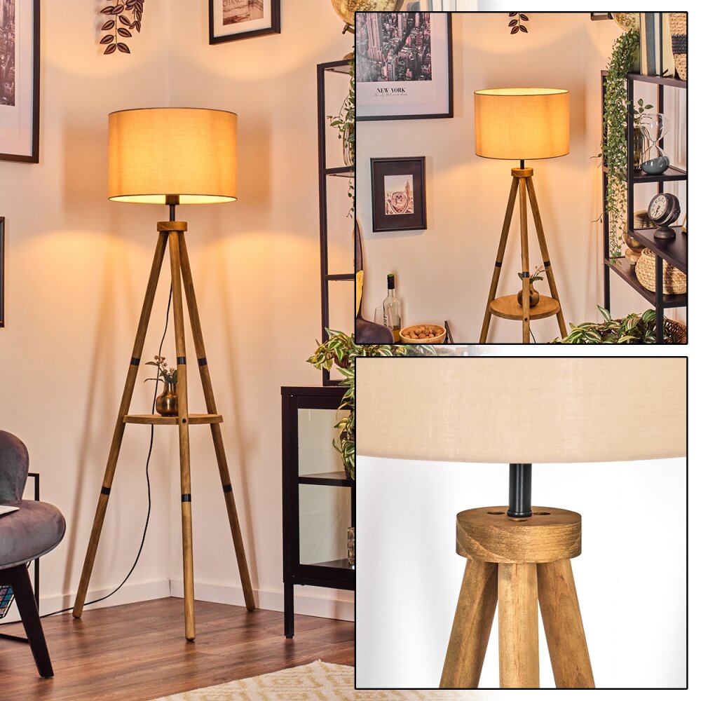 Soungou Stehleuchte 38 cm Braun, Naturfarben, Schwarz, 1-flammig main product photo