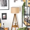 Soungou Stehleuchte 38 cm Braun, Naturfarben, Schwarz, 1-flammig