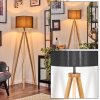 Soungou Stehleuchte 38 cm Naturfarben, Schwarz, 1-flammig