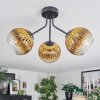 Koyoto Deckenleuchte Glas 15 cm Gold, Klar, 3-flammig