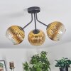 Koyoto Deckenleuchte Glas 15 cm Gold, Klar, 3-flammig