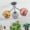 Ripoll Deckenleuchte Glas 15 cm Gold, Kupferfarben, Rauchfarben, 3-flammig