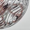 Ripoll Deckenleuchte Glas 15 cm Gold, Kupferfarben, Rauchfarben, 3-flammig