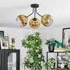 Ripoll Deckenleuchte Glas 15 cm Gold, Klar, 3-flammig