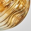Ripoll Deckenleuchte Glas 15 cm Gold, Klar, 3-flammig