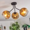 Ripoll Deckenleuchte Glas 15 cm Gold, Klar, 3-flammig