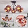 Koyoto Deckenleuchte Glas 15 cm Klar, Kupferfarben, 5-flammig