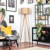 Soungou Stehleuchte 38 cm Holz hell, Weiß, 1-flammig
