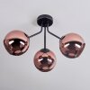 Ripoll Deckenleuchte Glas 15 cm Kupferfarben, 3-flammig