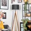 Soungou Stehleuchte 38 cm Naturfarben, Nickel-Matt, 1-flammig