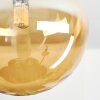 Chehalis Deckenleuchte Glas 15 cm Bernsteinfarben, Rauchfarben, 5-flammig
