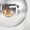 Gastor Deckenleuchte Glas 15 cm Bernsteinfarben, Klar, Rauchfarben, 9-flammig