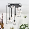 Koyoto Deckenleuchte Glas 15 cm Klar, 9-flammig