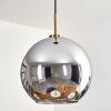 Koyoto Hängeleuchte Glas 30 cm Gold, Schwarz, 1-flammig