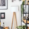 Soungou Stehleuchte 38 cm Naturfarben, Weiß, 1-flammig