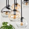 Koyoto Deckenleuchte Glas 15 cm Bernsteinfarben, Klar, Rauchfarben, 9-flammig