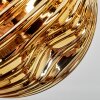 Ripoll Deckenleuchte Glas 15 cm Gold, 3-flammig