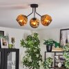 Ripoll Deckenleuchte Glas 15 cm Gold, 3-flammig