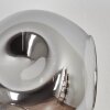 Ripoll Wandleuchte Glas 15 cm Gold, Schwarz, 3-flammig