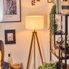 Soungou Stehleuchte 38 cm Naturfarben, Schwarz, 1-flammig