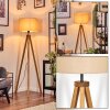 Soungou Stehleuchte 38 cm Naturfarben, Schwarz, 1-flammig