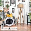 Soungou Stehleuchte 38 cm Naturfarben, Schwarz, 1-flammig