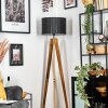 Soungou Stehleuchte 38 cm Naturfarben, Schwarz, 1-flammig