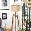 Soungou Stehleuchte 38 cm Naturfarben, Schwarz, 1-flammig