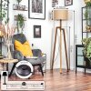Soungou Stehleuchte 38 cm Naturfarben, Schwarz, 1-flammig