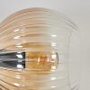 Koyoto Wandleuchte Glas 15 cm Gold, Schwarz, 3-flammig