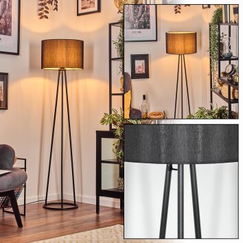 Soungou Stehleuchte 38 cm Schwarz, 1-flammig