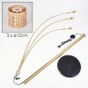 Cavaca Stehleuchte Messing, Schwarz, 3-flammig