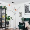 Nikkala Stehleuchte Chrom, Weiß, 5-flammig