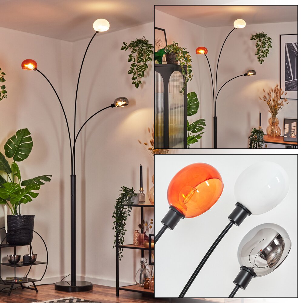 Nikkala Stehleuchte Schwarz, 3-flammig main product photo