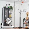 Nikkala Stehleuchte Chrom, Schwarz, 3-flammig