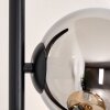 Koyoto Stehleuchte Glas 15 cm Bernsteinfarben, Rauchfarben, 5-flammig