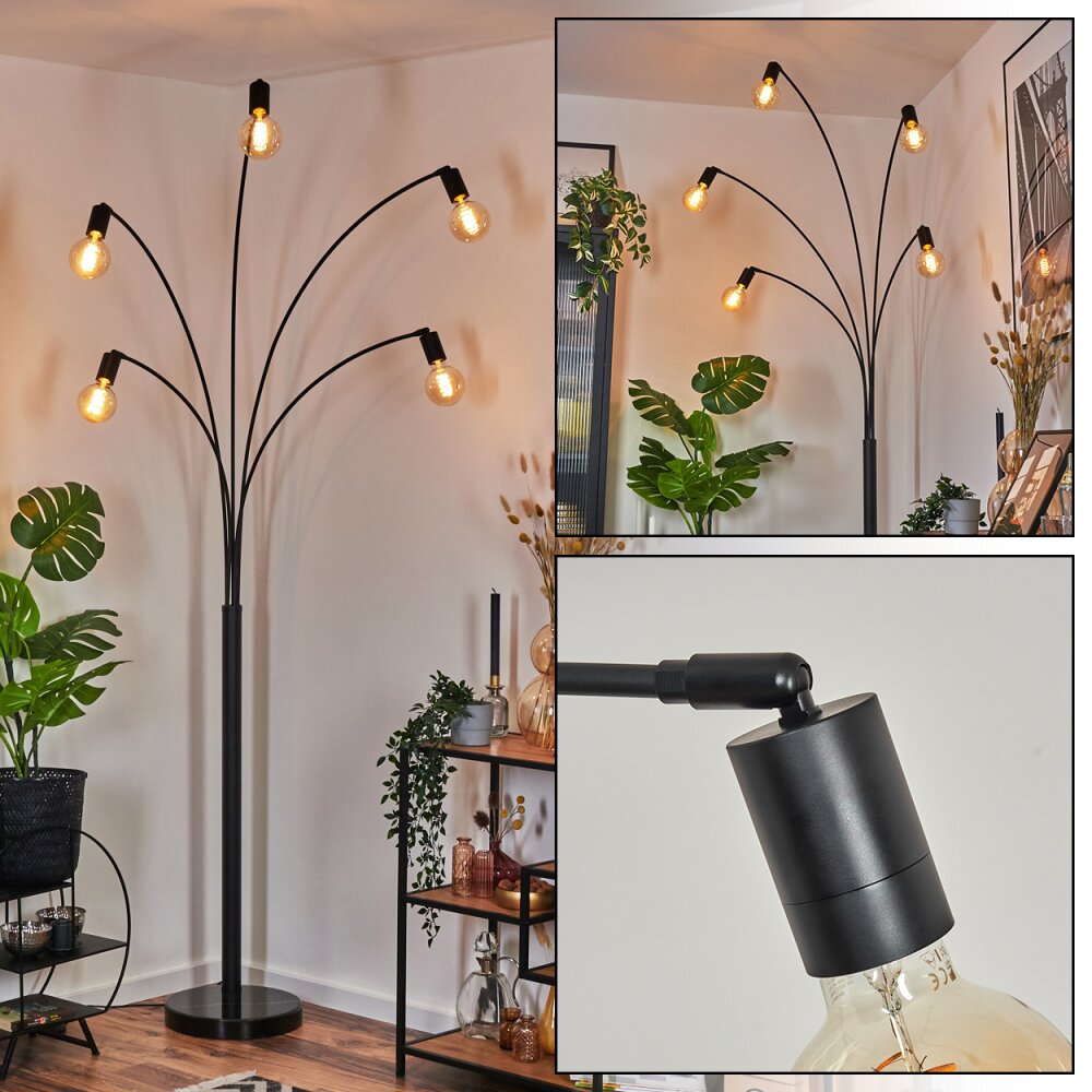 Codecreo Stehleuchte Schwarz, 5-flammig main product photo