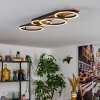 Cascada Deckenleuchte LED Braun, Holzoptik, Schwarz, 1-flammig