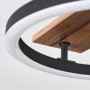 Cascada Deckenleuchte LED Braun, Holzoptik, Schwarz, 1-flammig