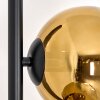 Koyoto Stehleuchte Glas 15 cm Gold, Klar, 5-flammig