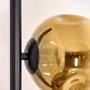 Ripoll Stehleuchte Glas 15 cm Gold, Klar, 5-flammig