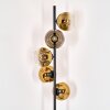 Ripoll Stehleuchte Glas 15 cm Gold, Klar, 5-flammig