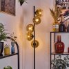 Koyoto Stehleuchte Glas 15 cm Gold, Klar, 5-flammig