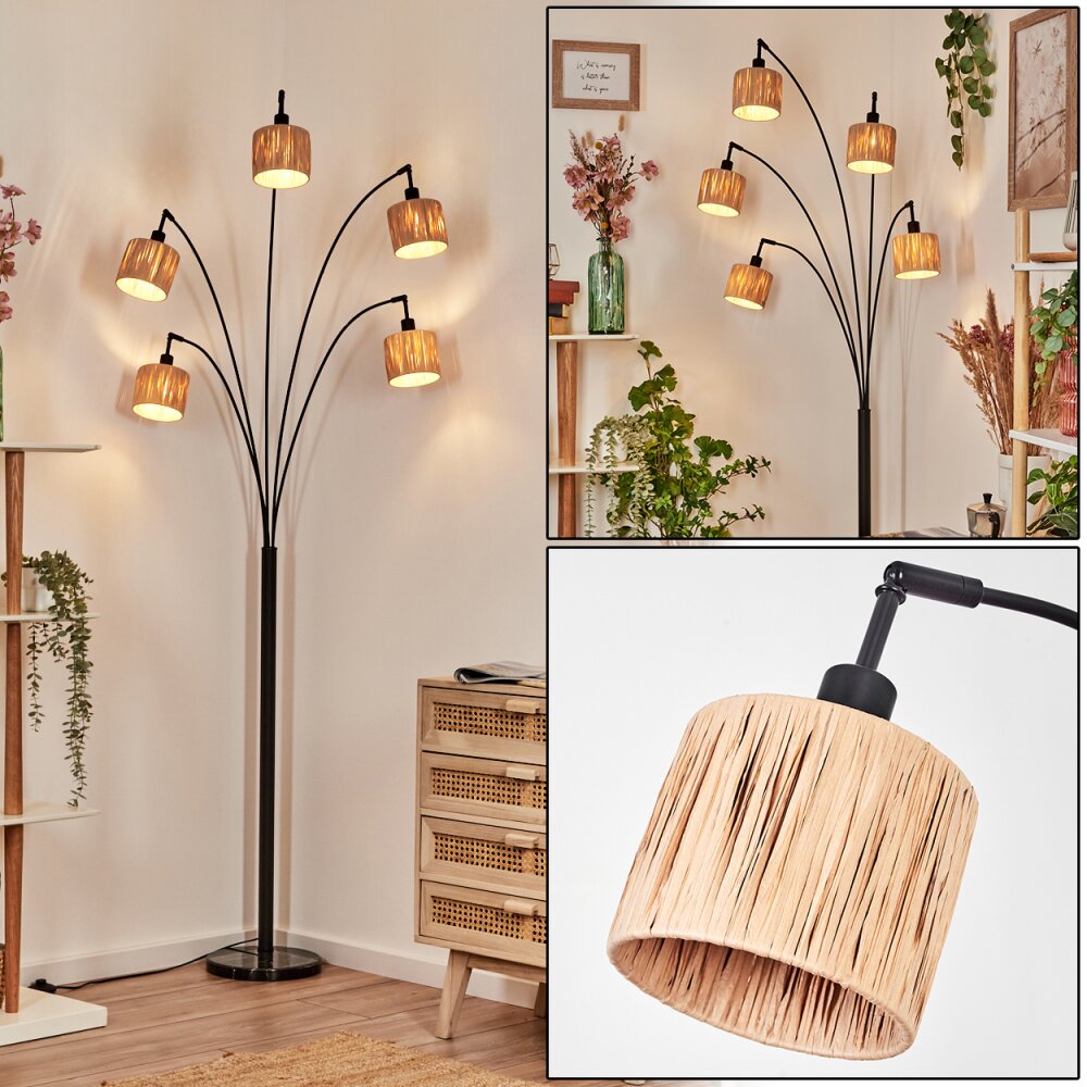 Granja Stehleuchte Schwarz, 5-flammig main product photo