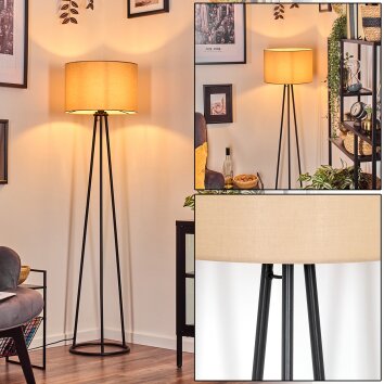 Soungou Stehleuchte 38 cm Schwarz, 1-flammig