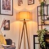 Soungou Stehleuchte 38 cm Naturfarben, Schwarz, 1-flammig